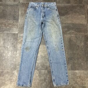 Carhartt Jeans Mens 30x34 Relaxed Fit B17 STW Stonewash Straight Leg Work Denim